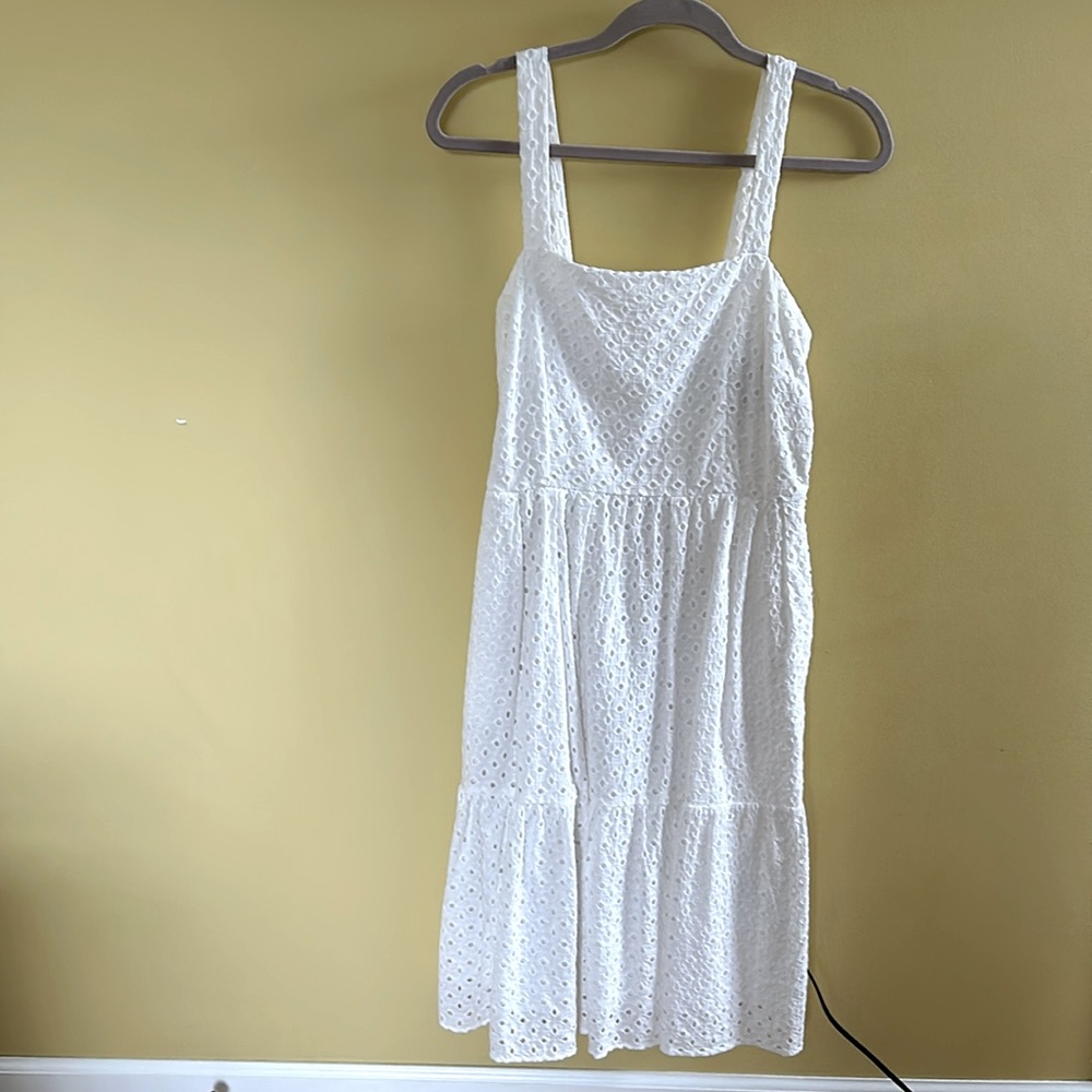 Beautiful white tiered dress